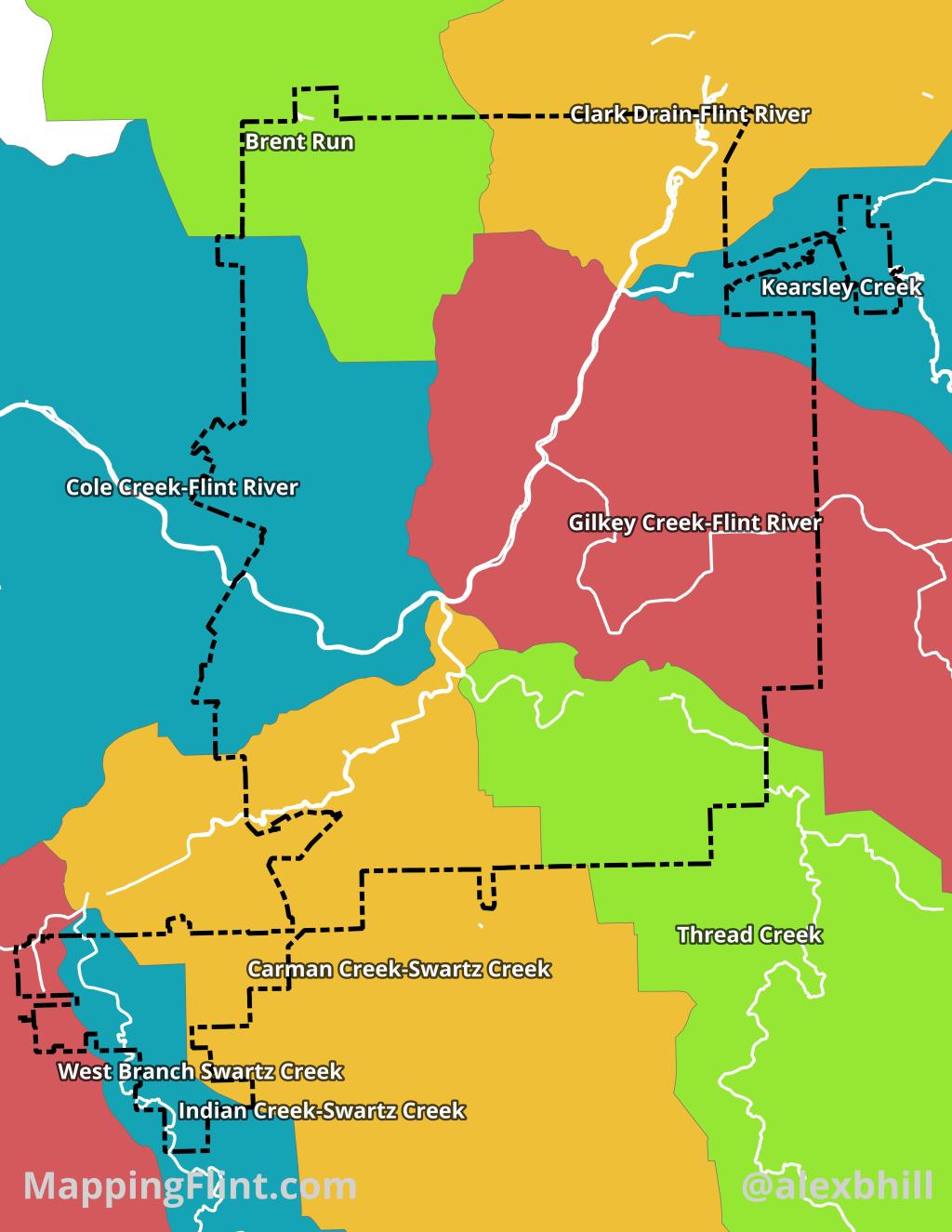 Mapping Flint: Flint River&nbsp;Watersheds